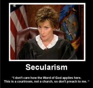 ... This is a courtroom, not a church, so don't preach to me. - Judge Judy