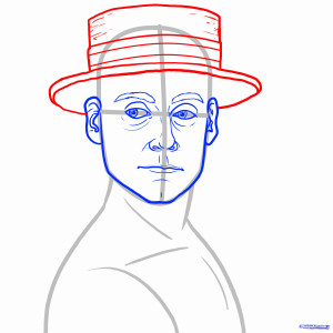 how to draw nick carraway from the great gatsby step 7