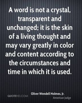 word is not a crystal, transparent and unchanged; it is the skin of ...