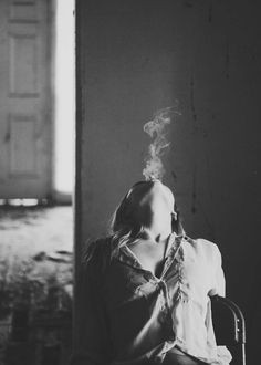 smoke, black and white, photography More