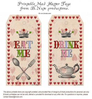 mad hatter game at your party below are free printable mad hatter ...