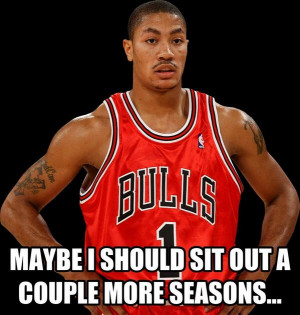 derrick rose after watching the game
