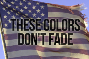 These Colors Dont Fade American Flag Motivational Photo Poster Premium ...