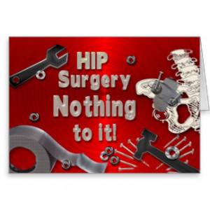 HIP SURGERY GET WELL CARD - DUCT TAPE