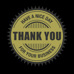 Thank You for Your Business