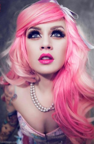 Bright Pink Hair