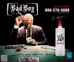Bad Boy Vodka Dennis Rodman Style