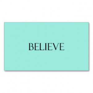 Believe Quotes Aqua Blue Inspiration Faith Quote Double-Sided Standard ...