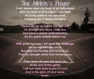 Athlete's Prayer