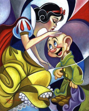 SNOW WHITE & DOPEY ~ Snow White and the Seven Dwarf's, 1937