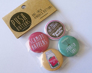 ... Badges, Pins, Lapel, TV, Comedy, Quotes, Christmas, Gift, Zooey