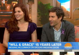 ... on lasting friendship with former Will & Grace co-star, Eric McCormack