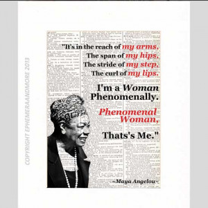 Maya Angelou Phenomenal Woman Quotes