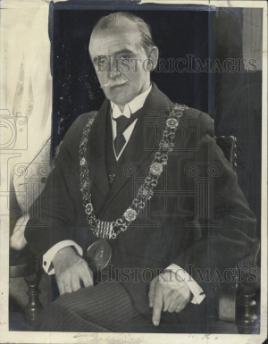 about 1935 Press Photo Rt Hon Alfred Byrne Lord Mayor of Dublin