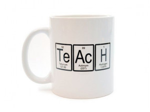 Teach mug periodic table of elements funny by NeuronsNotIncluded, $12 ...