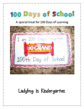 100th Day of School Freebie Candy Treat