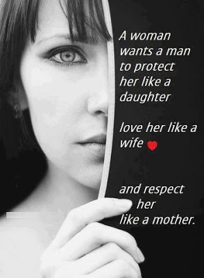 ... like a daughter live here like a wife and respect her like a mother