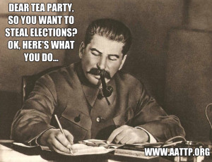 Tea Party Vote-Rigging: Taking Advice From Stalin (video)