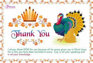 always thank GOD for you because of his grace given you in Christ ...