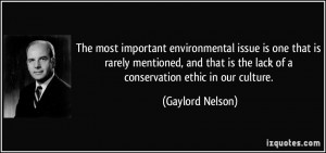 The most important environmental issue is one that is rarely mentioned ...