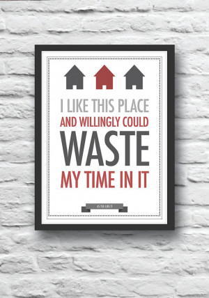 Shakespeare poster, quote print, As You Like It, housewarming gift ...