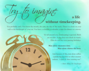 Mitch Albom Timekeeper inspirationa l quote 