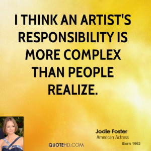 Jodie Foster Art Quotes