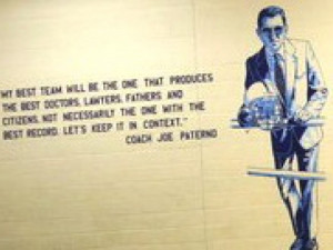 Paterno Picture, Quote on Middle School 'Heroes Wall' Raises Red Flags ...