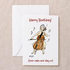 Happy Birthday Greeting Card - keep calm!