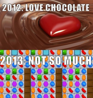 Candy Crush chocolate meme