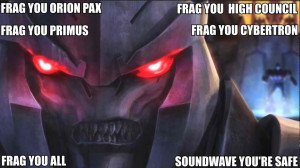one! Excellent attempt my friend. I found a pic of angry face Megatron ...