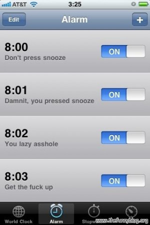 My alarm clock.