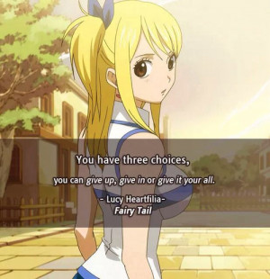 Anime quotes FAIRY TAIL