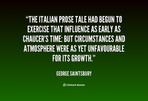 The Italian prose tale had begun to exercise that influence as early ...