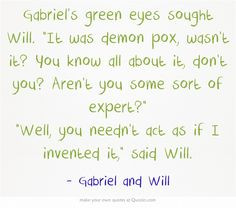 The infernal devices | quotes | Gabriel and Will