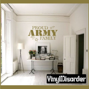 Proud army family Patriotic Vinyl Wall Decal Sticker Mural Quotes ...