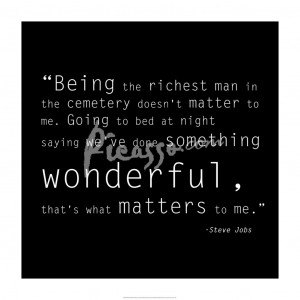 Richest Man Quote art print