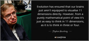 Evolution has ensured that our brains just aren't equipped to ...