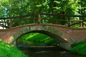 nice small bridge through park