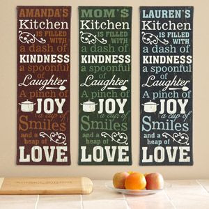 Personalized Kitchen Recipe Canvas, 9
