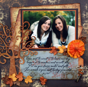 ... were perfect for this fall picture of my daughter and best friend