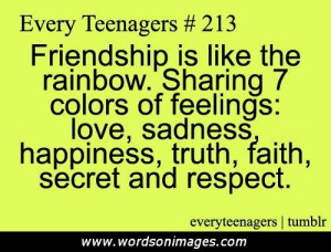 Teenage friendship quotes