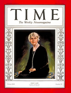 TIME Magazine Cover: Mrs. Herbert Hoover -- May 13, 1929