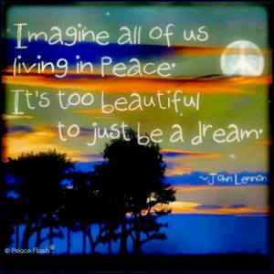 John Lennon quote on Peace