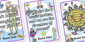 ... roald dahl, roald dahl quotes, roald dahl display posters, quotes