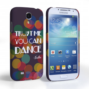... / Caseflex Samsung Galaxy S4 Vodka Dance Quote Hard Case – Purple