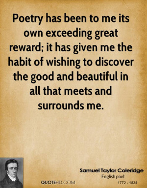 Samuel Taylor Coleridge Poetry Quotes