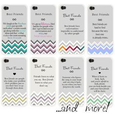 ... Chevron iPhone 4s Case with Best Friends Quote:Amazon:Cell Phones