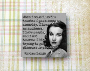 Vivien Leigh Quote Old Vintage Holl ywood Ceramic Tile Refrigerator ...