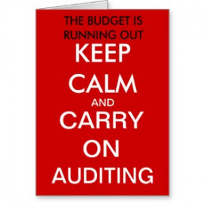 Carry on Auditing - Funny Auditor Birthday Card card